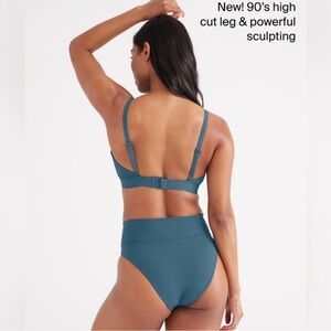 Knix high waist sculpt swim bottoms tidepool large